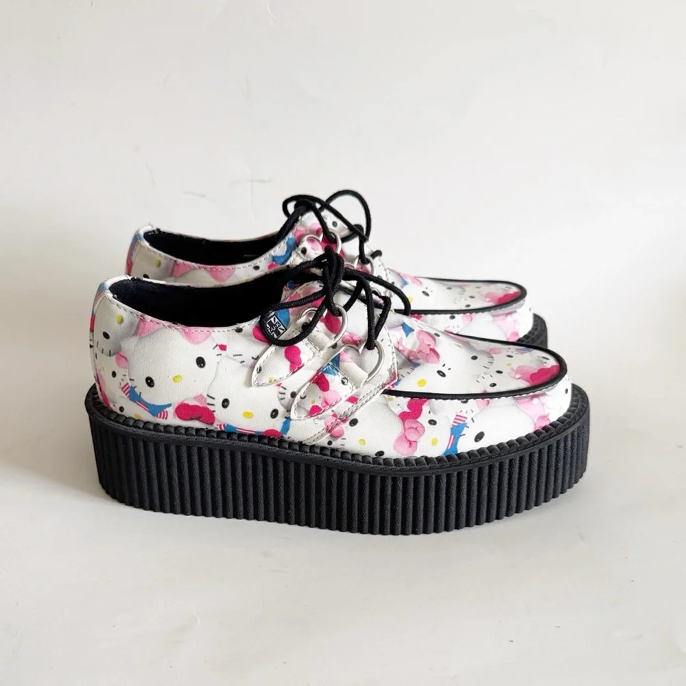 T.U.K Hello Kitty Sanrio Toys Mondo A8888 Creeper Platform Punk Shoes size 6